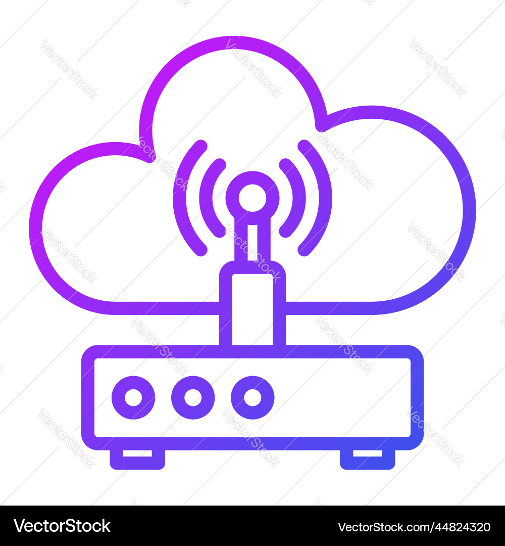 Wireless network icon user interface as a simple Vector Image