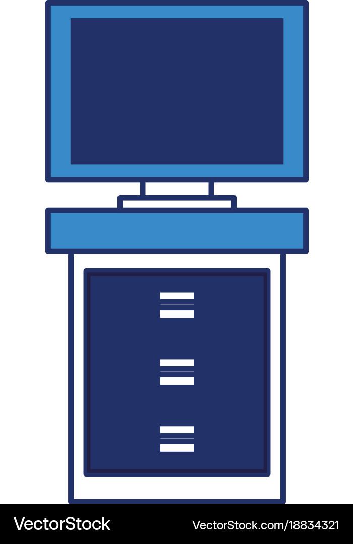 Computer monitor icon image vector image
