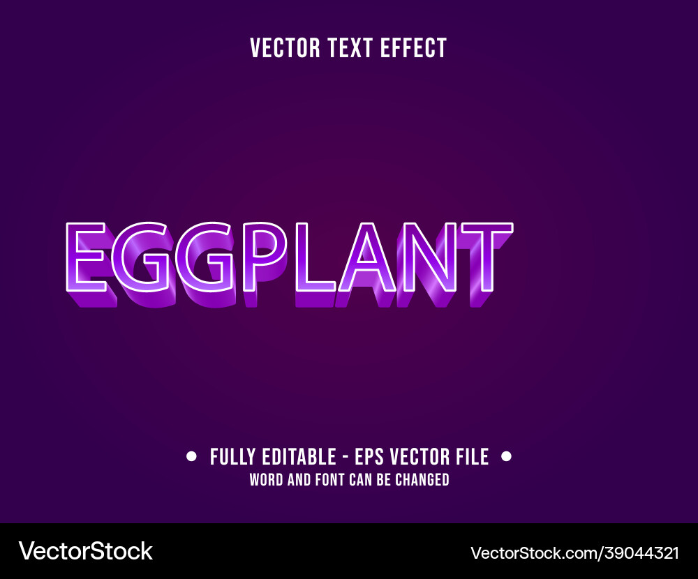 Editable text effect gradient style for digital Editable text effect gradient style for digital vector image