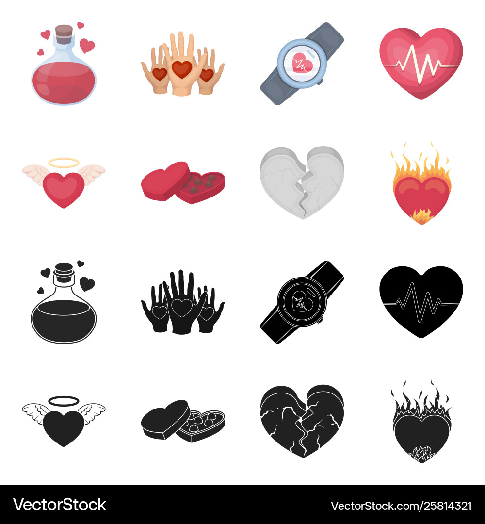 Isolated object abstract and shape symbol set vector image