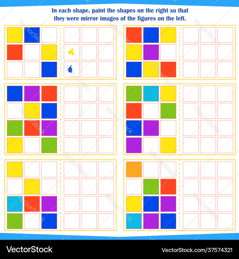 Logic game for children in each shape Logic game for children in each shape vector image