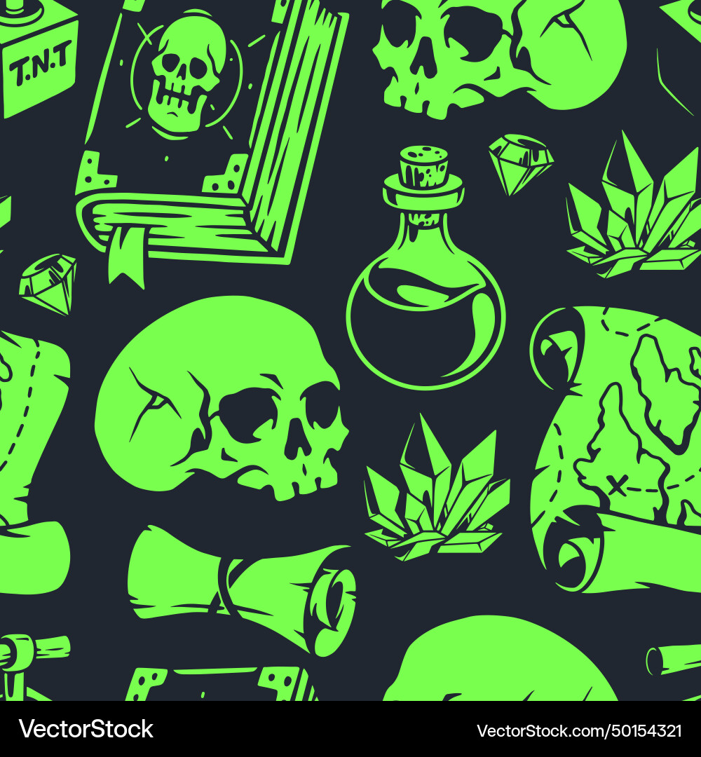 Magic Elements Pattern vector image