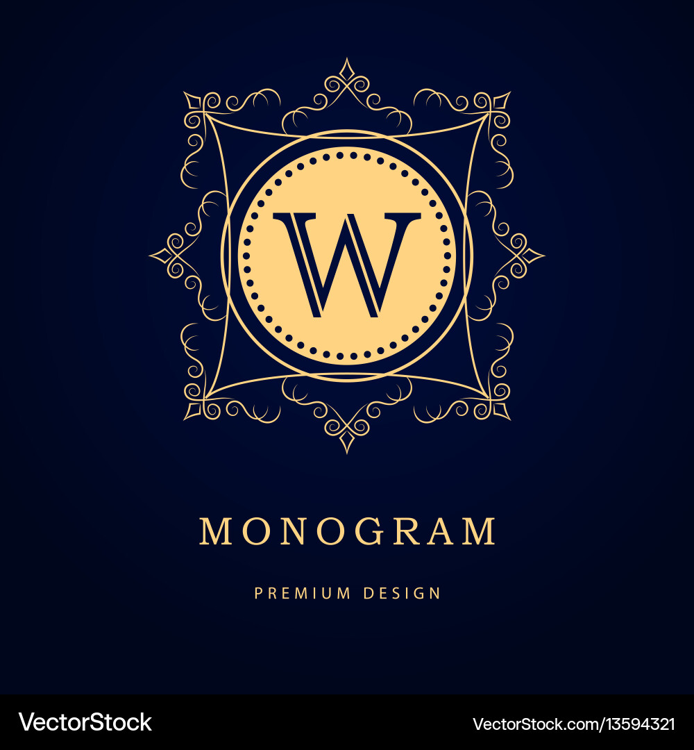 Monogram design elements graceful template Monogram design elements graceful template vector image