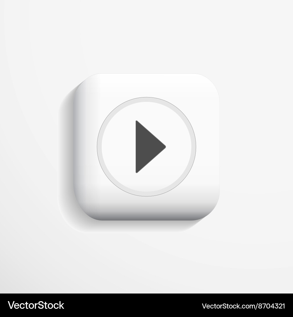 Play icon Royalty Free Vector Image - VectorStock