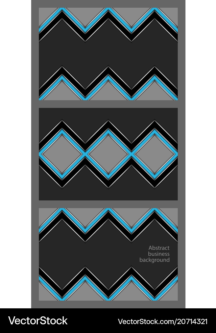Set of business cards with abstract pattern Set of business cards with abstract pattern Vector Image