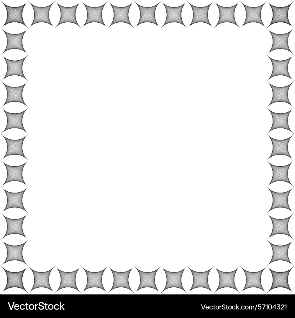 Tiled frame icon square border shape abstract Tiled frame icon square border shape abstract vector image