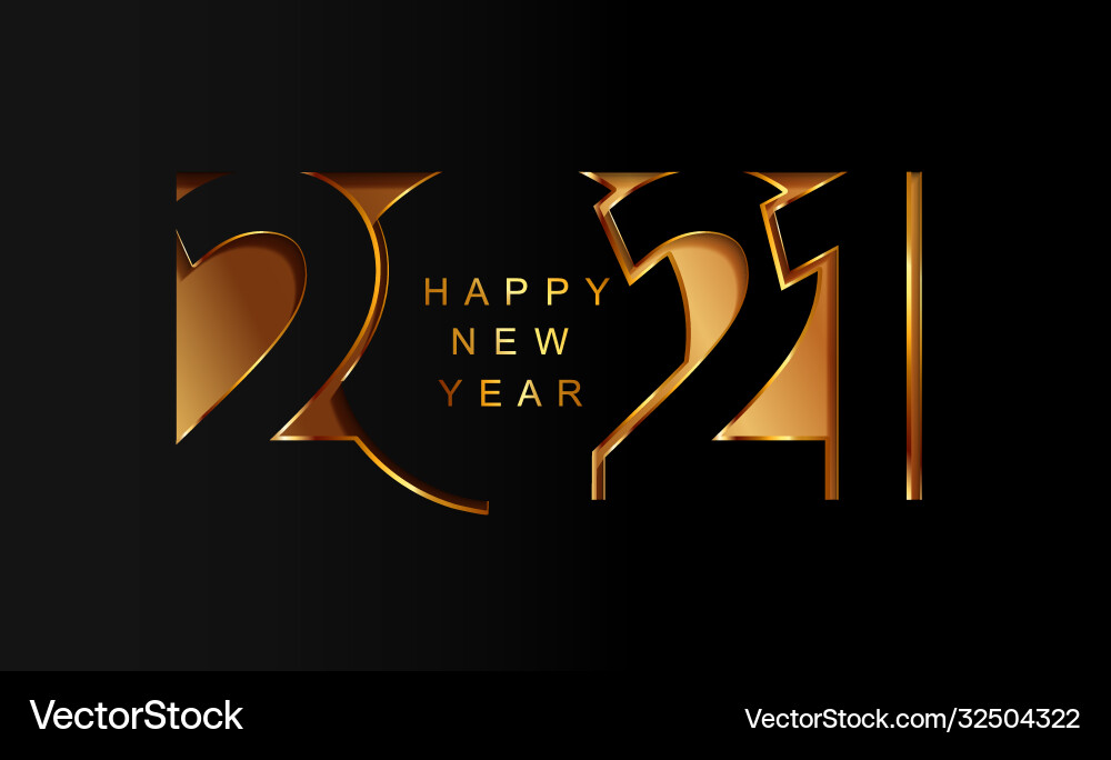 2021 neues Jahr goldene Papier Schnitt Banner 2021 neues Jahr goldene Papier Schnitt Banner vektorbild