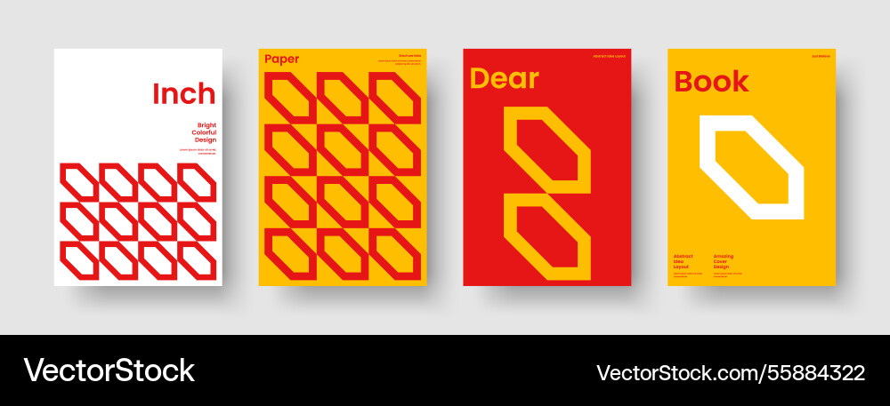 Abstract book cover template geometric banner Abstract book cover template geometric banner vector image