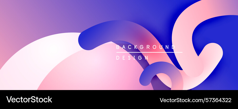 Abstract fluid shapes overlap creating vibrant Abstract fluid shapes overlap creating vibrant Vector Image