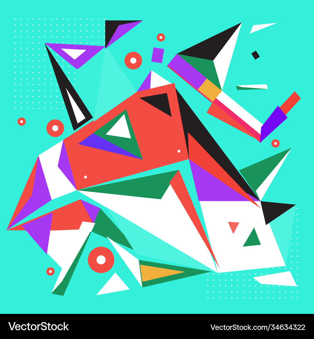 Abstract modern triangles background pattern vector image