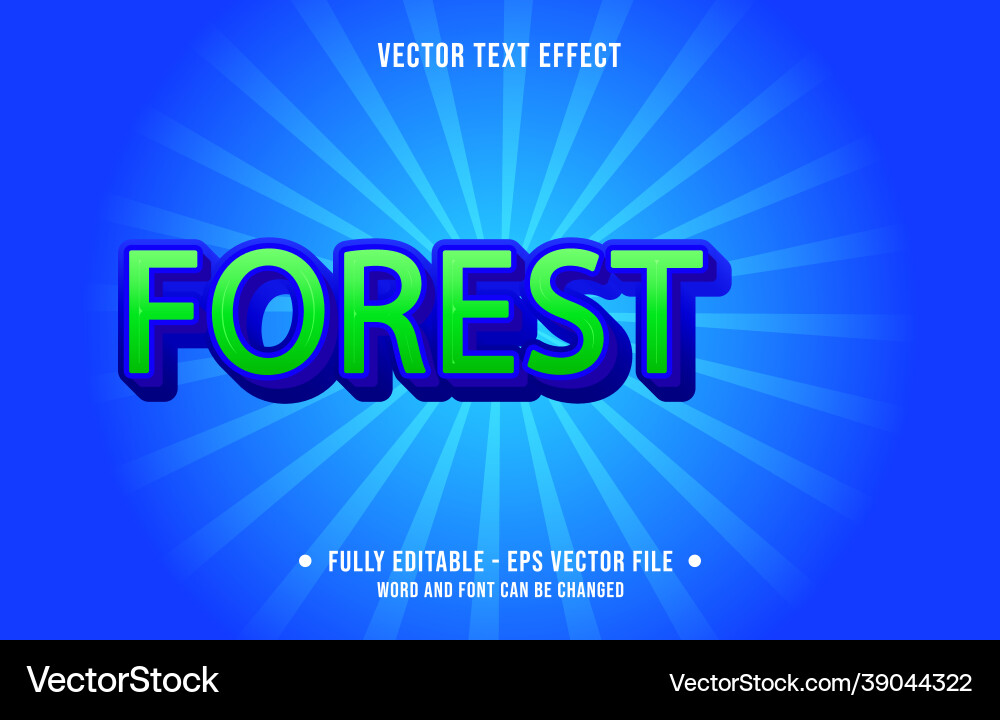 Editable text effect gradient style for digital Editable text effect gradient style for digital Vector Image