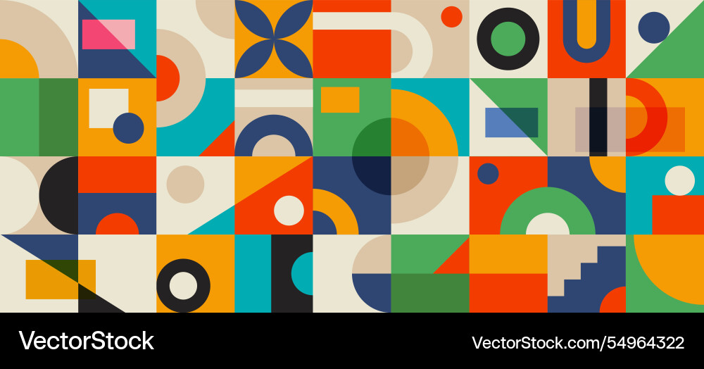 Geometric patterns with abstract shapes and forms Geometric patterns with abstract shapes and forms vector image