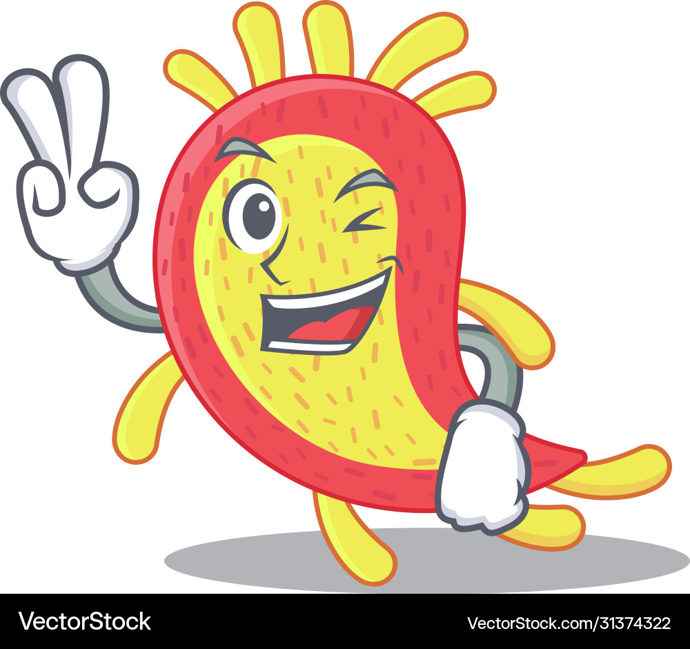 Happy azorhizobium caulinodans cartoon design Happy azorhizobium caulinodans cartoon design Vector Image