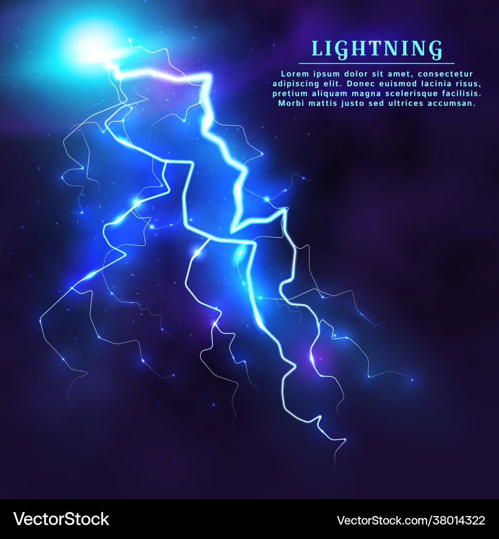 Lightning background Lightning background vector image