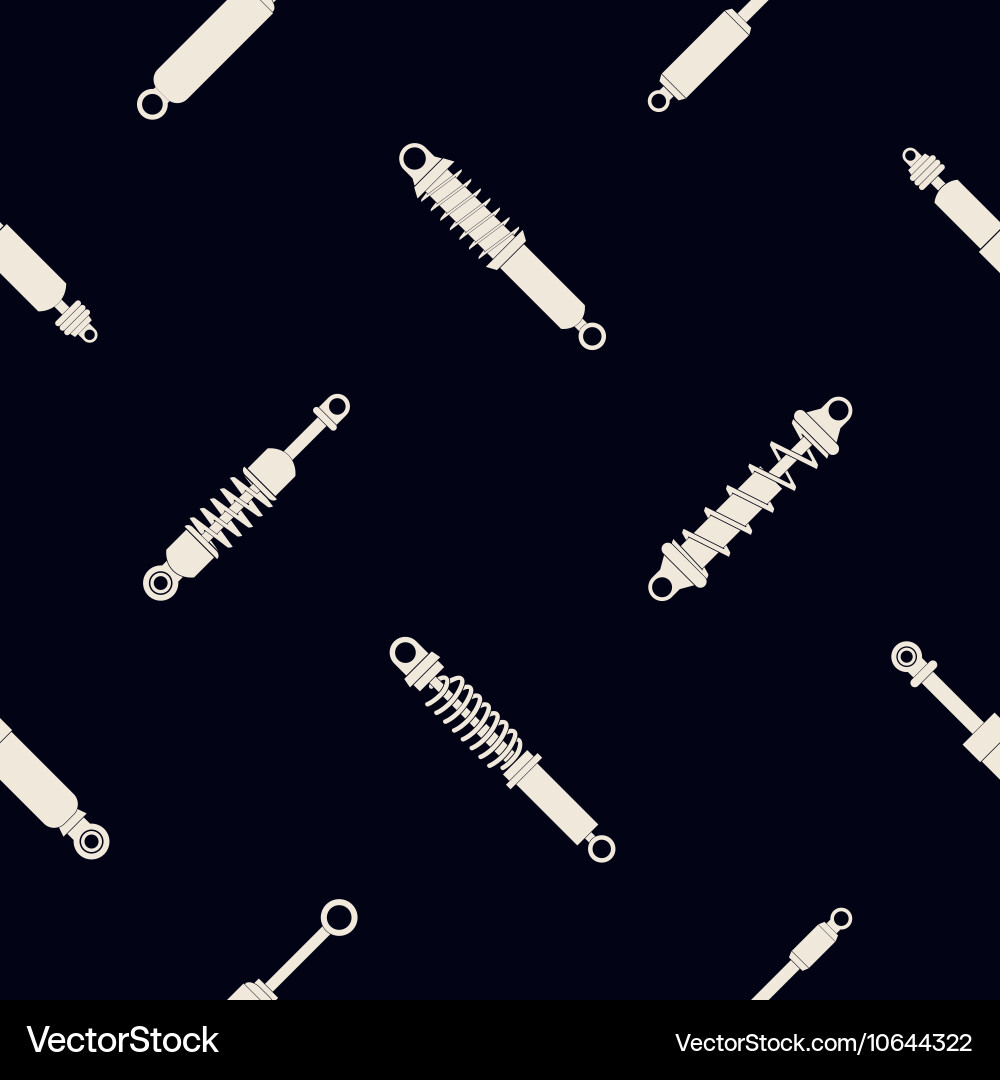 Seamless pattern with shock absorber Vector Image