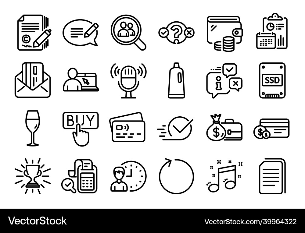 Set of message quiz test and copywriting Set of message quiz test and copywriting vector image