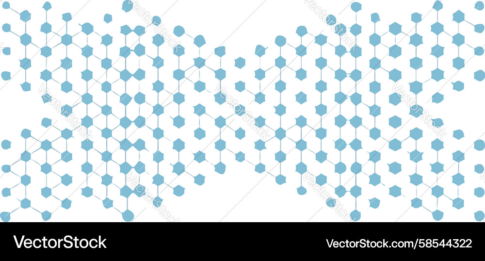 Subtle Hexagonal Gradient Dot Pattern Vector Image