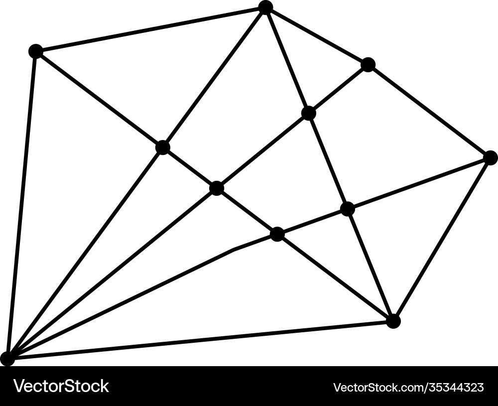 Abstract geometric circuit connect lines vector image