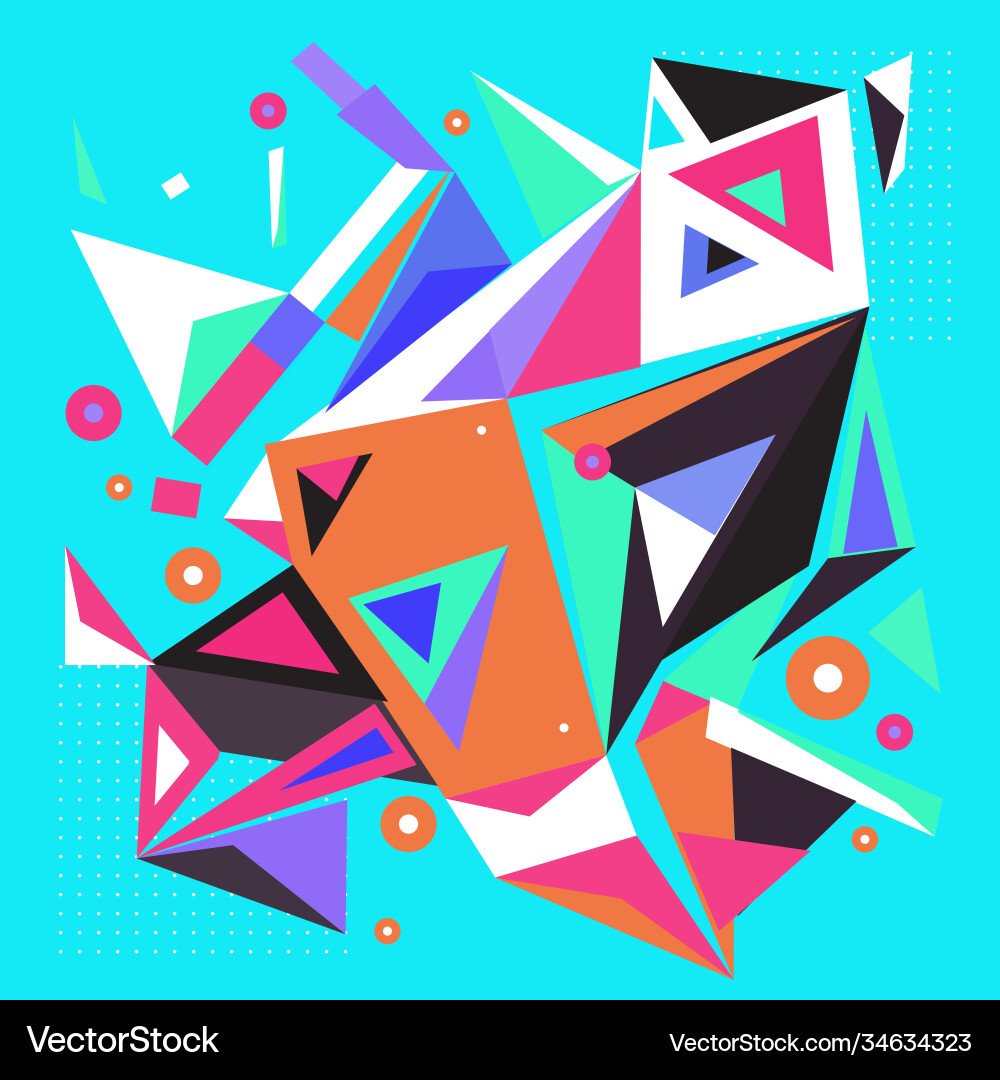 Abstract modern triangles background pattern vector image