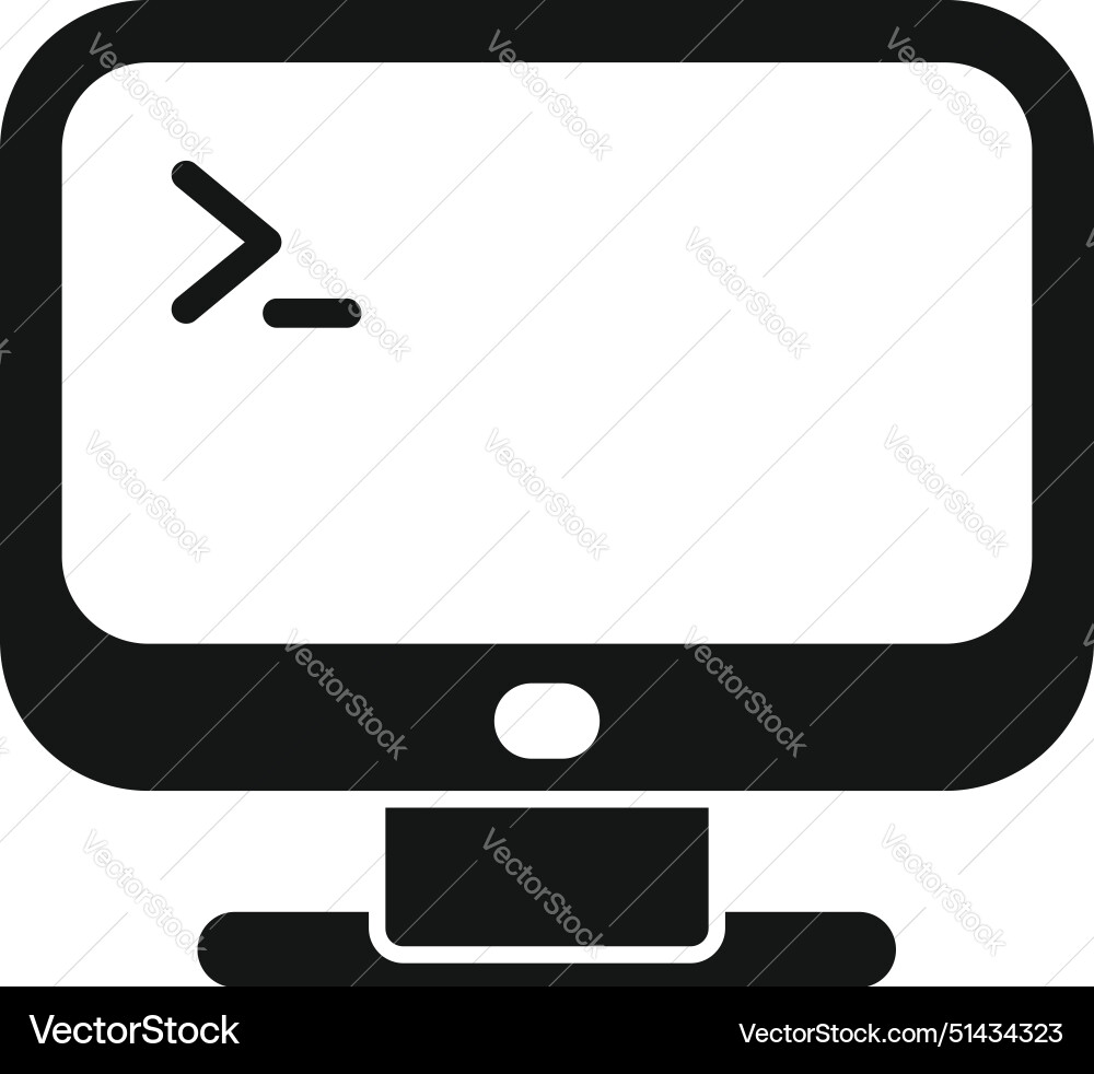 Command Line Interface Icon vector image