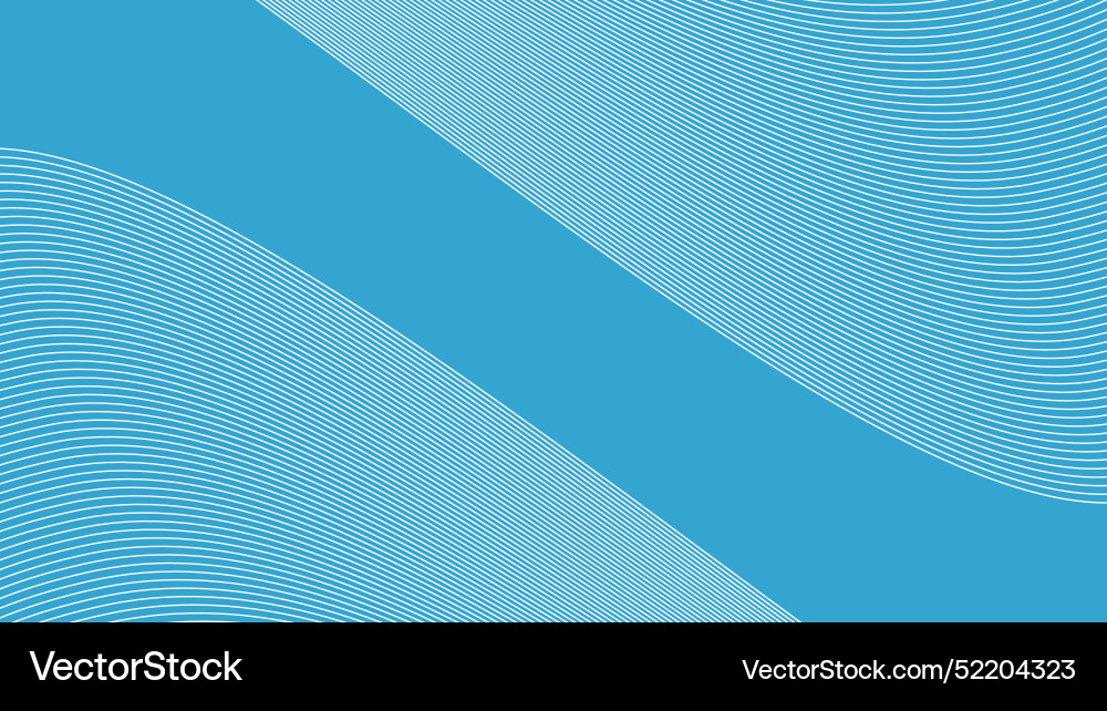 Cyan blue abstract background with curve line Vector Image