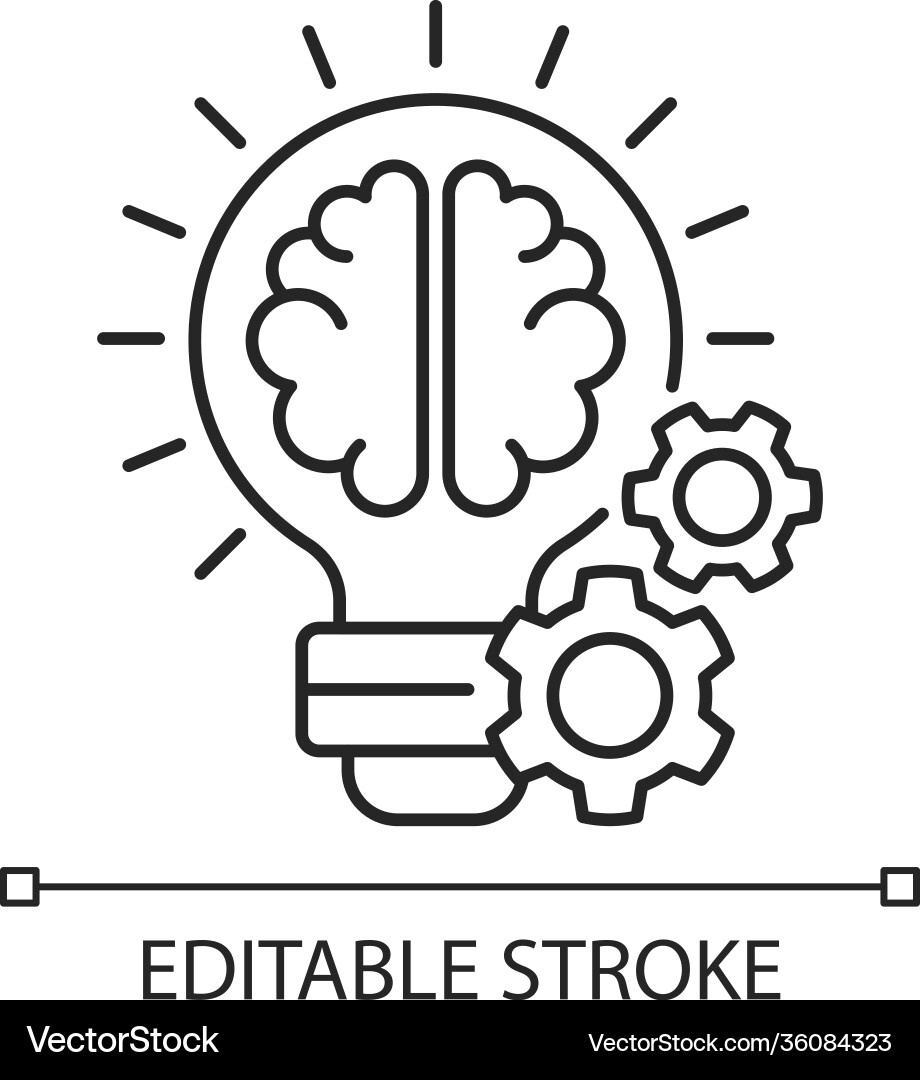 Lineare Idea Generation Lineare Idea Generation vektorbild