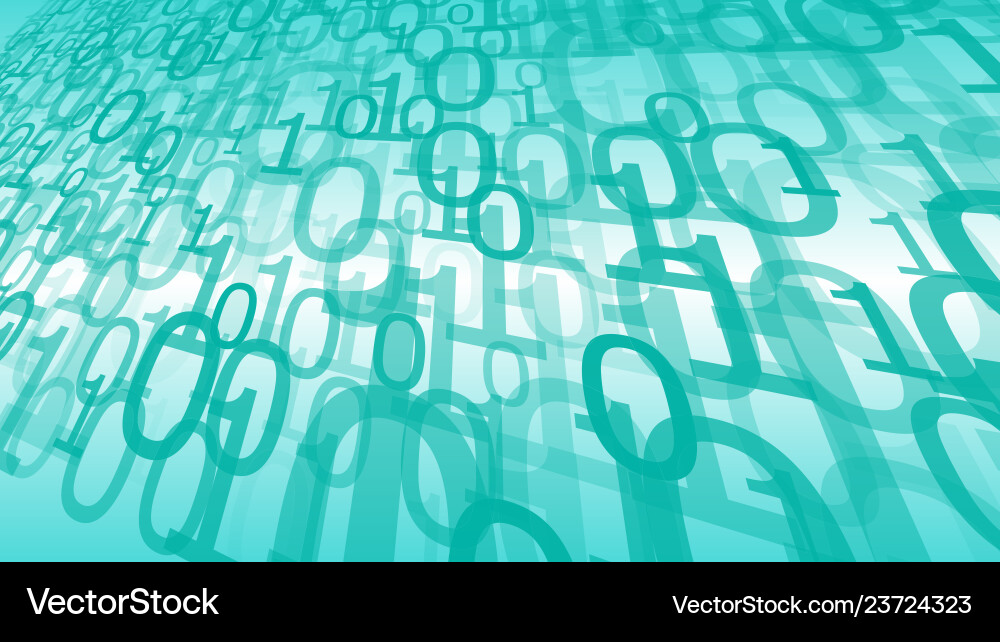 Random binary code of internet Vector Image