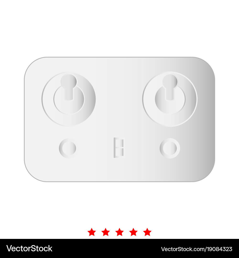 Remote control icon different color Vector Image