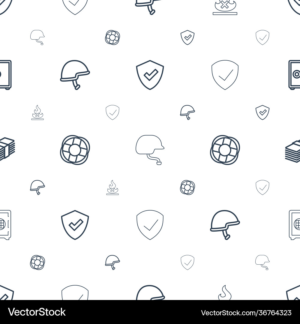 Safe icons pattern seamless white background Safe icons pattern seamless white background vector image