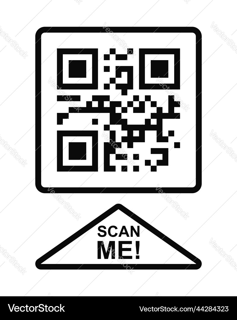 Scannen Sie mich Icon qr Code in quadratischen Rahmen schnell Scannen Sie mich Icon qr Code in quadratischen Rahmen schnell vektorbild