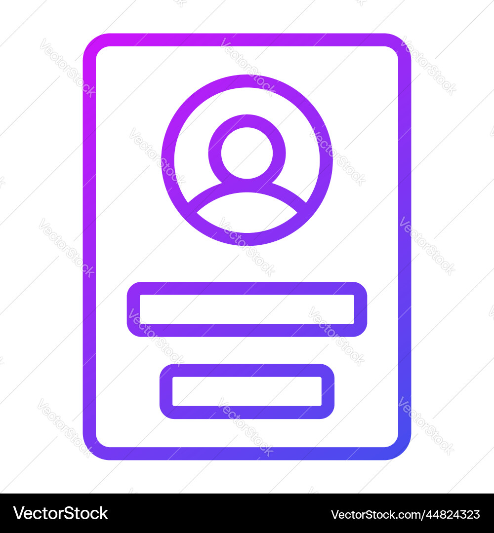 User profile icon interface as a simple vector image