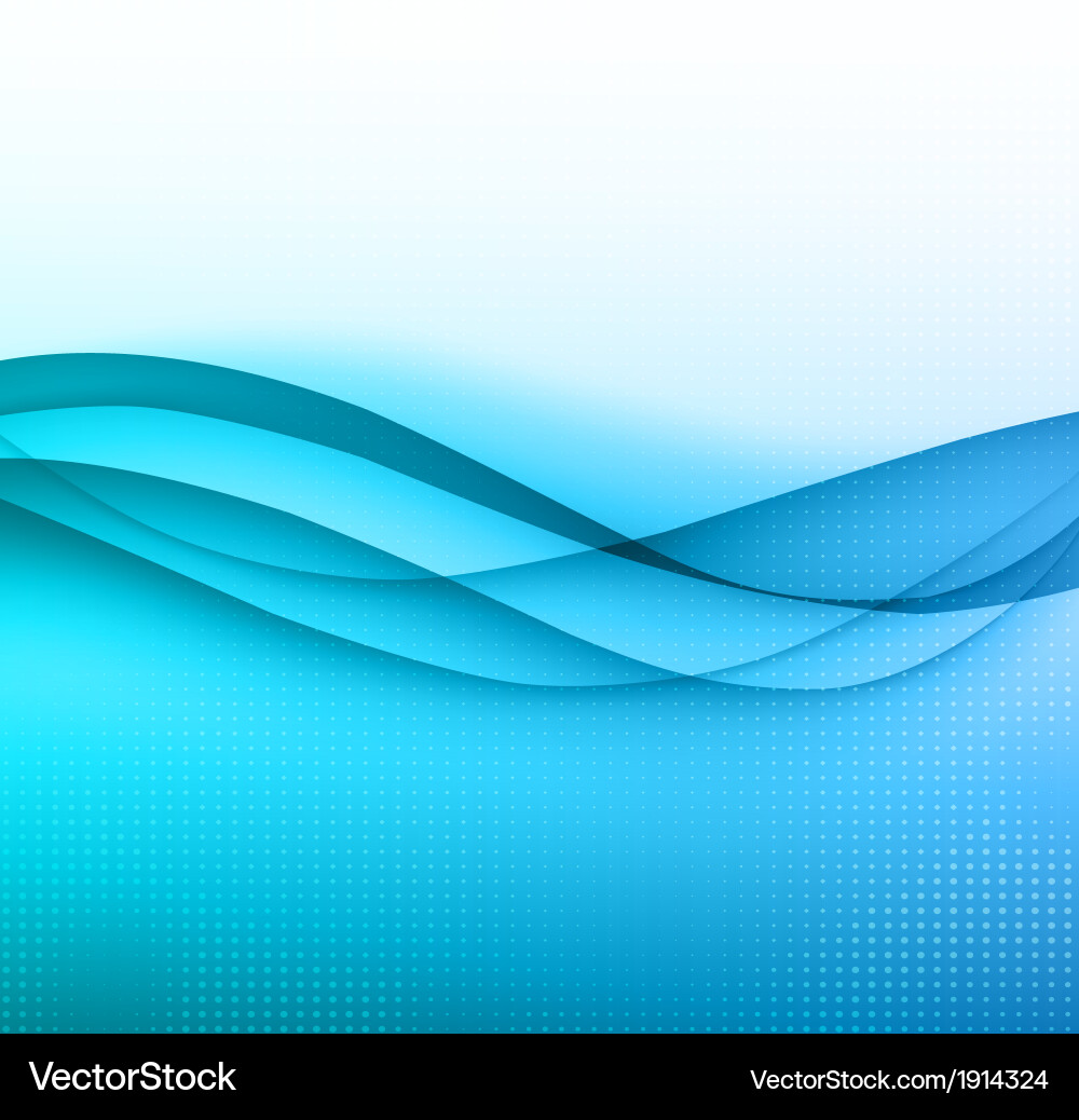 Abstract Blue Wave Background Vector Image