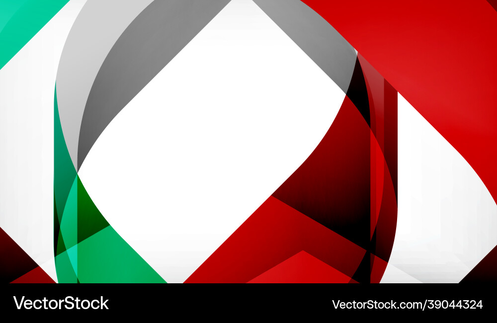 Abstract square shape with overlapping waves Vector Image