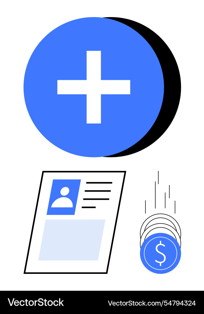 Adding value to profile for financial growth Vector Image