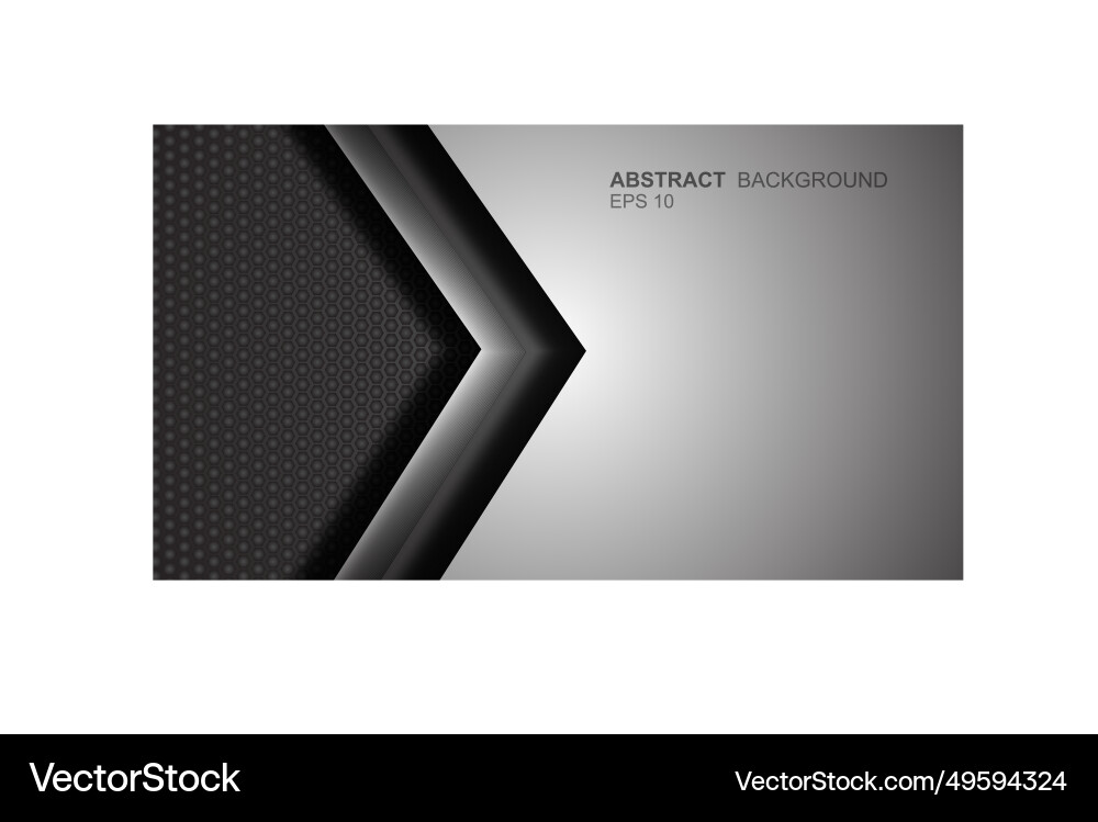 Angle arrow overlap background on space for text vector image