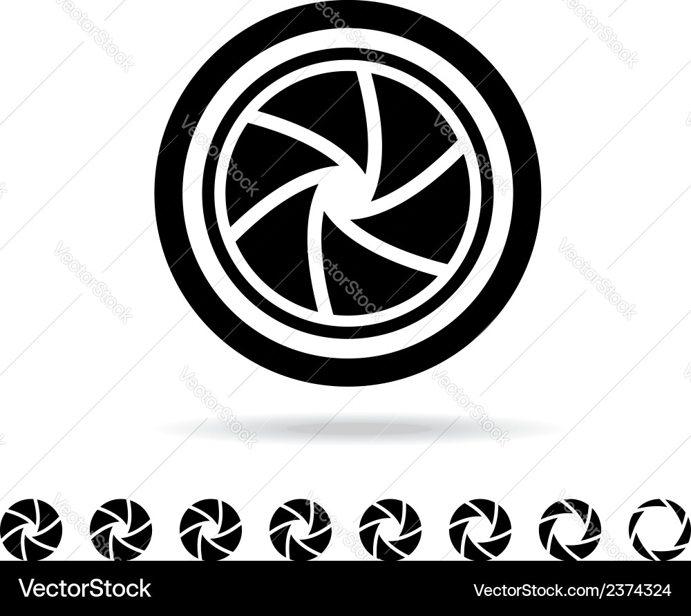 Camera Shutter Icon vector image