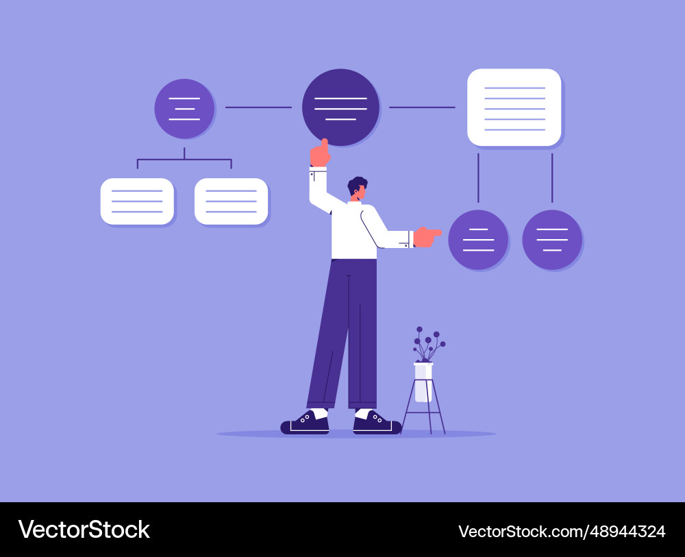 Data analysis research concept or complex process Data analysis research concept or complex process vector image
