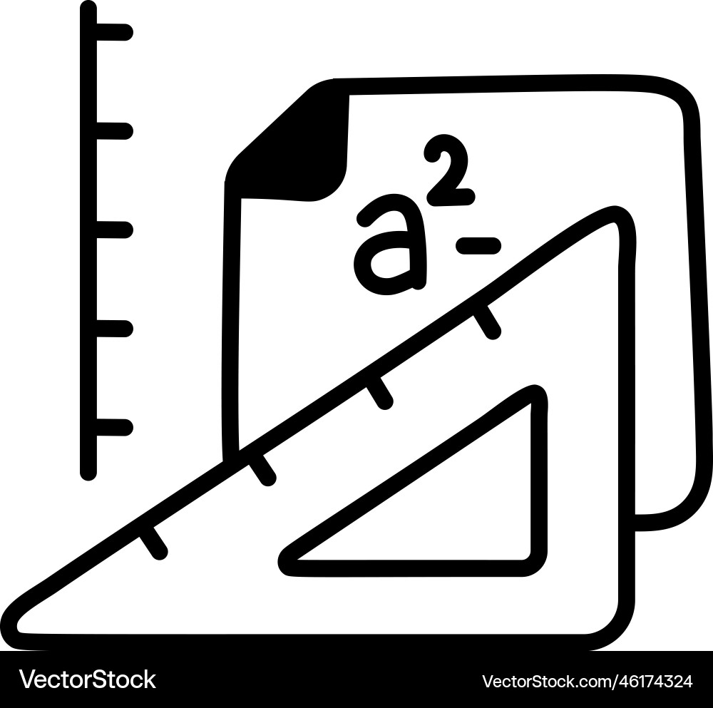 Geometry problem Vector Image