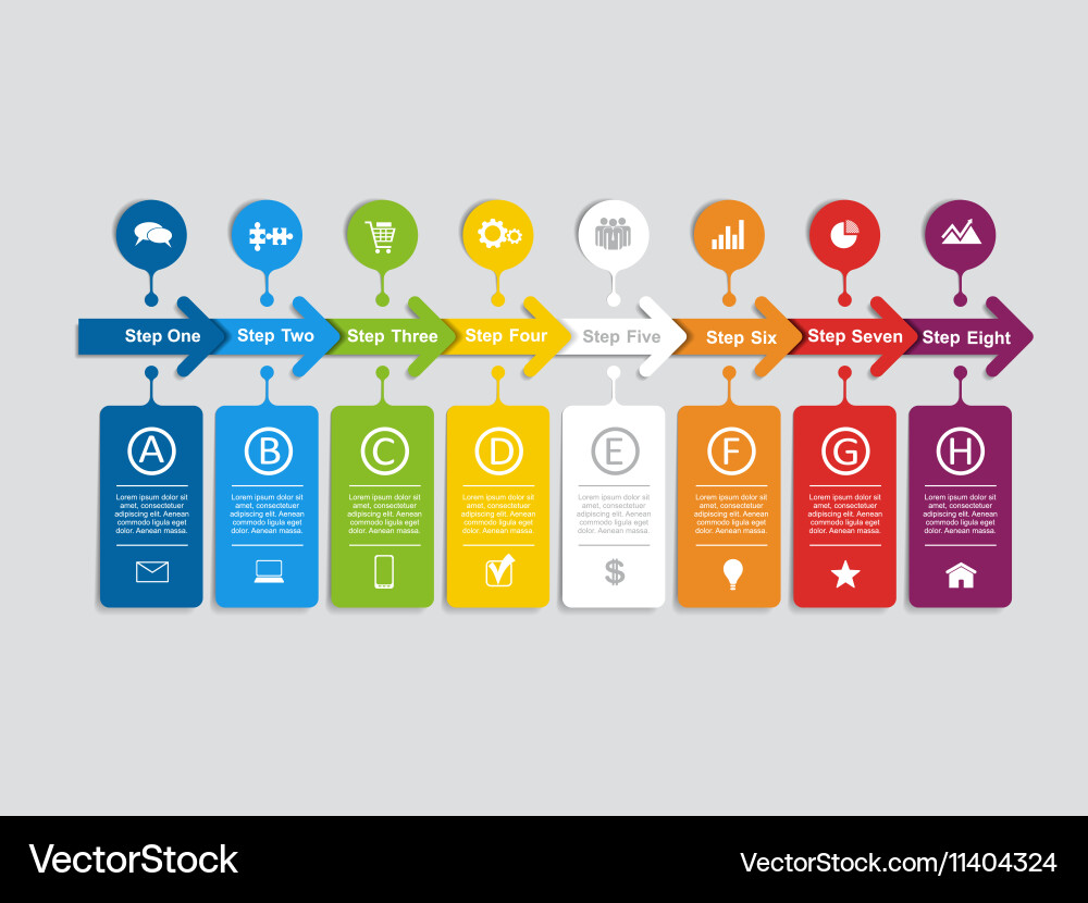 Infographic template with elements and icons vector image