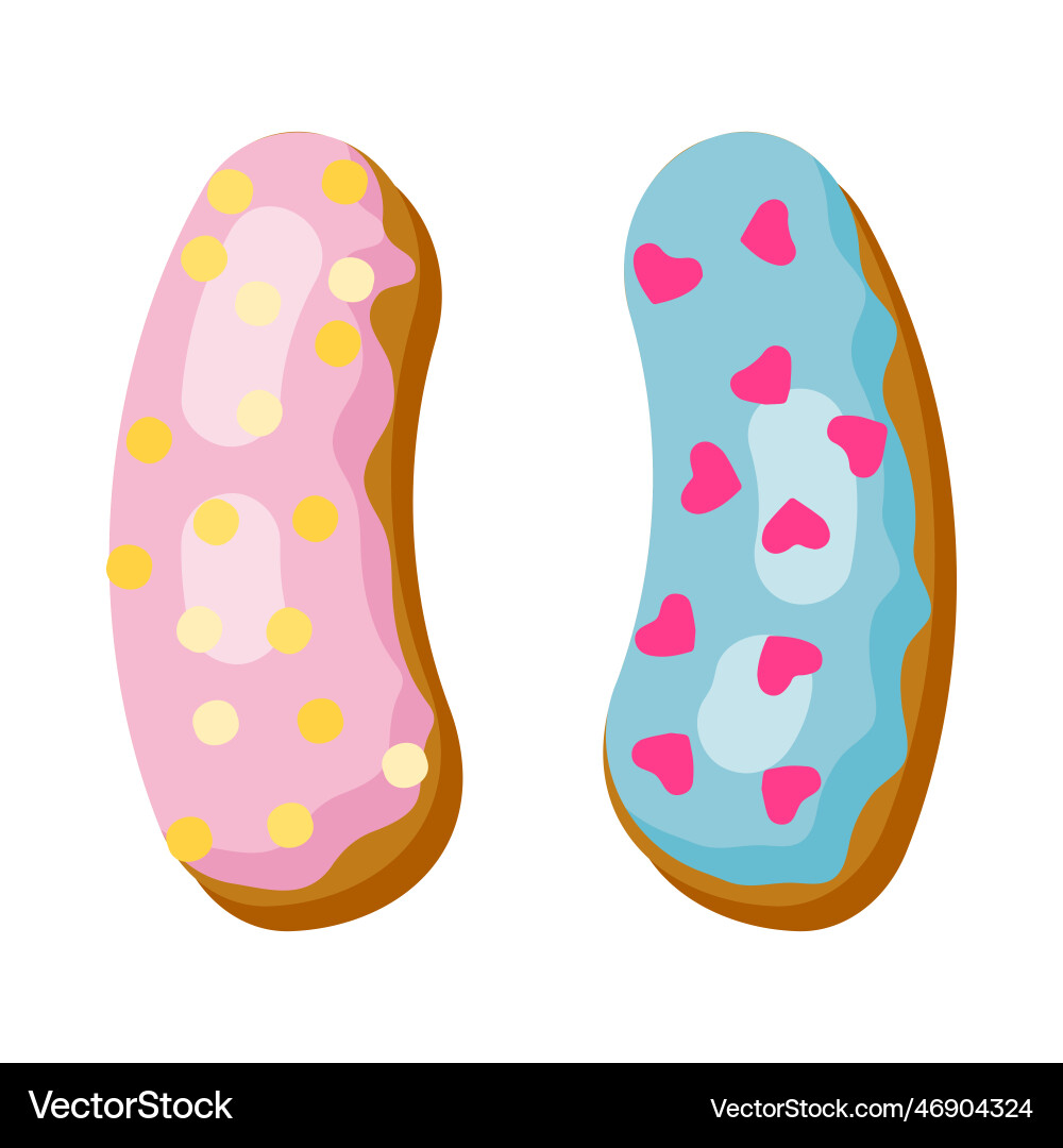 Quotation mark in donut font Quotation mark in donut font Vector Image