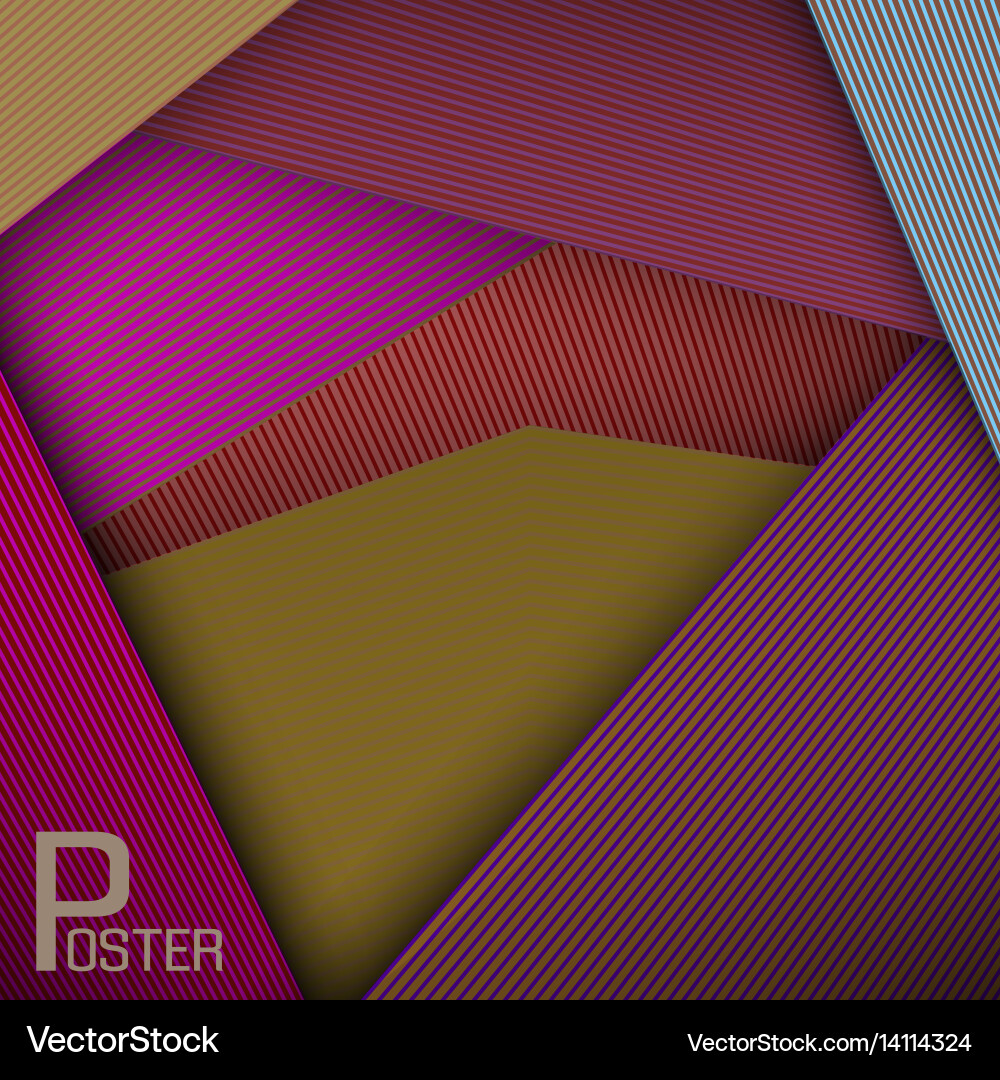 Retro abstract line card background use Vector Image