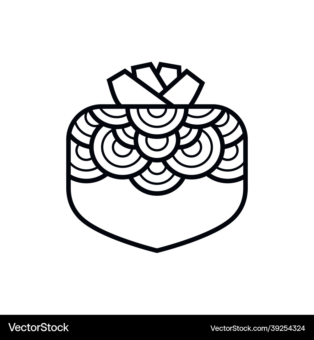 Root crop icon with pattern isolated on white Root crop icon with pattern isolated on white vector image