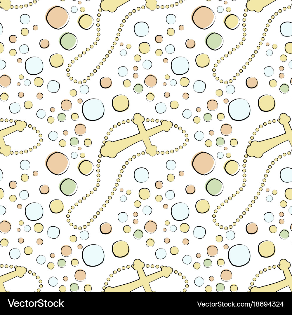 Seamless pattern of elements drawn Vector Image