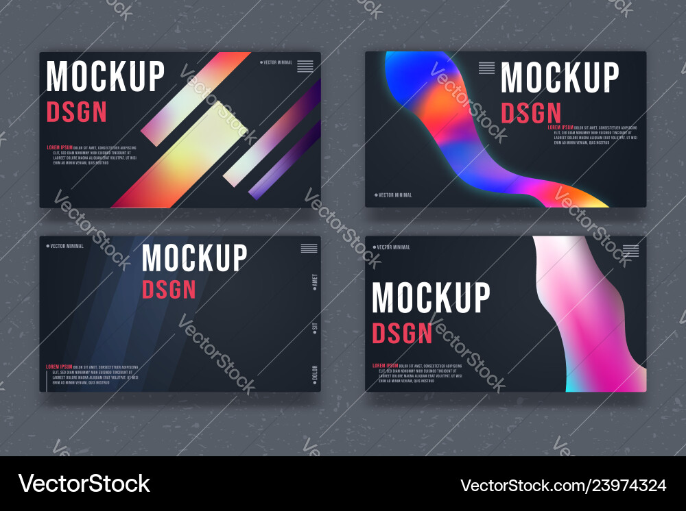 Set of abstract background template minimal Set of abstract background template minimal vector image