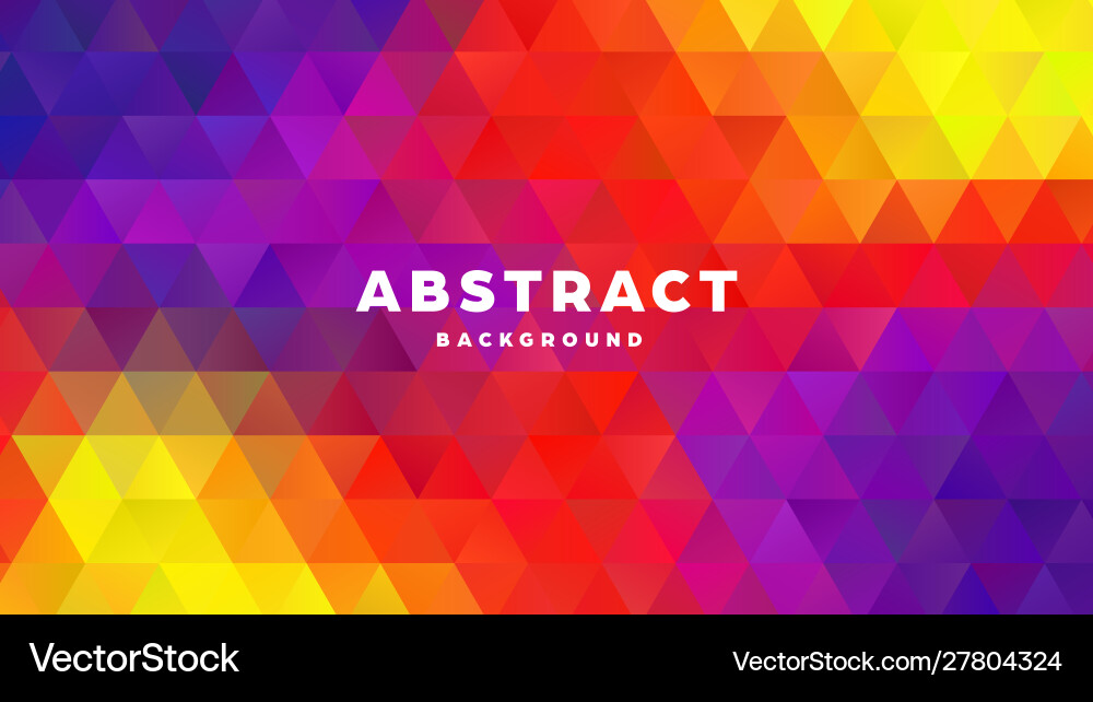 Triangle polygonal abstract background colorful Triangle polygonal abstract background colorful vector image