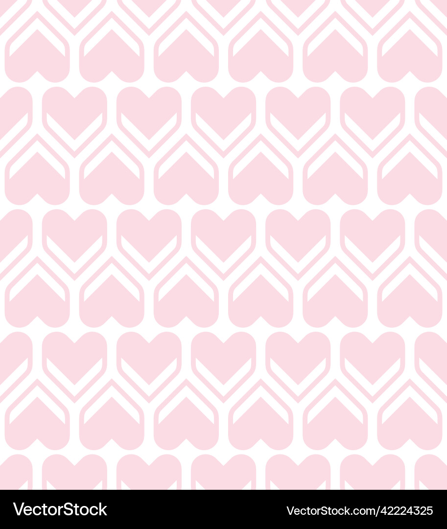 Abstract heart shape seamless pattern Abstract heart shape seamless pattern vector image