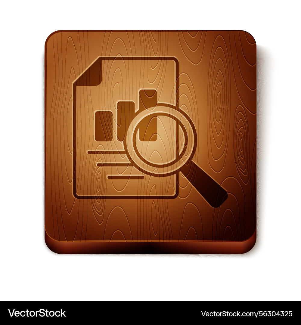 Brown document with graph chart icon isolated Brown document with graph chart icon isolated vector image