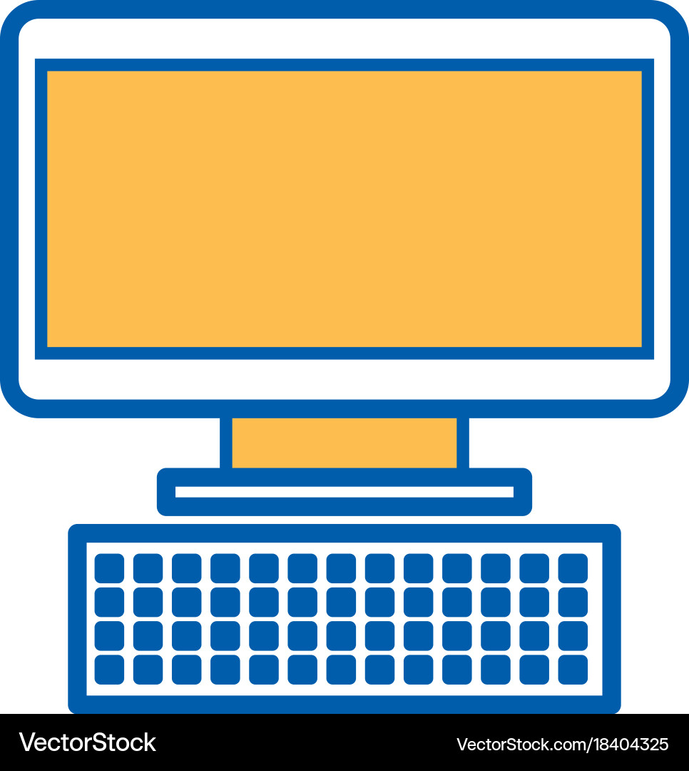 Computer keyboard device technology digital Vector Image
