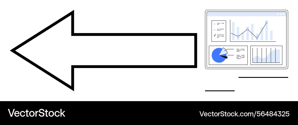 Data transfer concept with arrow pointing Data transfer concept with arrow pointing vector image