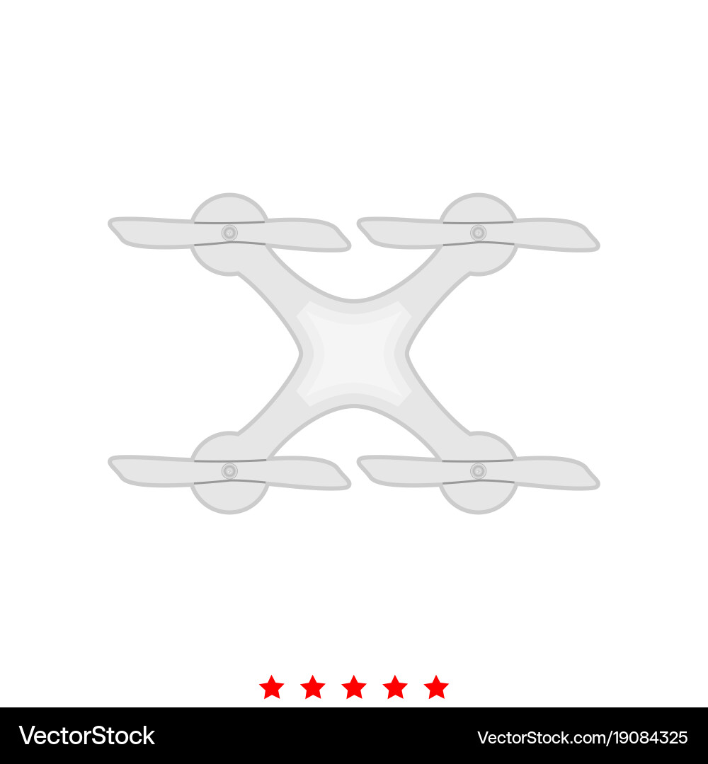 Drone icon different color Vector Image
